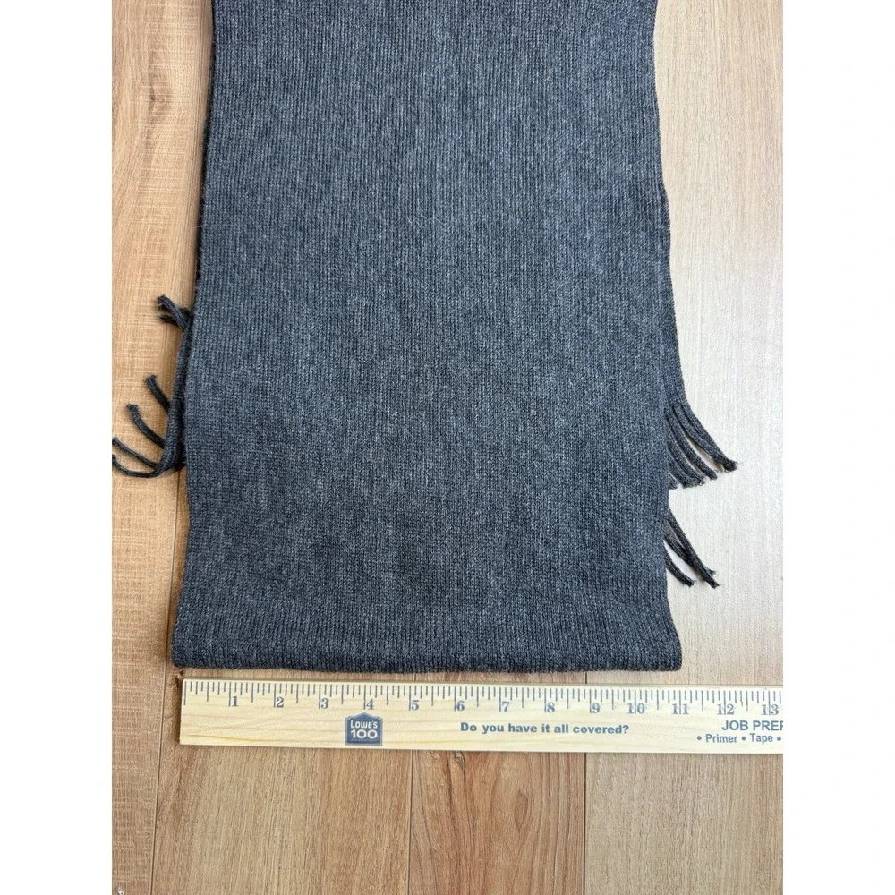 Boss Hugo Boss Mens Grey Albas Wool Scarf One Size‎ 11 x 60